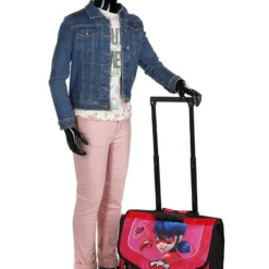 Cartable à Roulettes Miraculous Coccinelle 41 Cm -Promos Valise Raffine Magasin cartables scolaires dessins animes 782118z