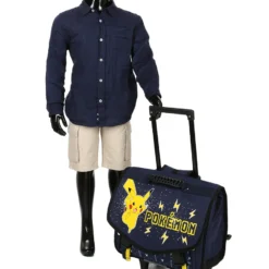 Cartable à Roulettes Pikachu 41 Cm -Promos Valise Raffine Magasin cartables scolaires dessins animes 872362z