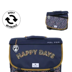 Cartable Réversible Pol Fox Happy Days 41 Cm -Promos Valise Raffine Magasin cartables scolaires pol fox 839589z