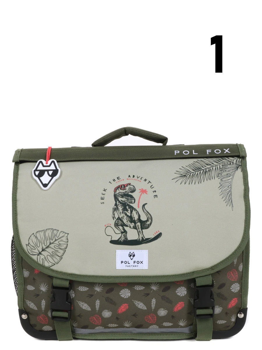 Cartable Réversible Pol Fox Dino Ride 38 Cm 15 Cartable Réversible Pol Fox Dino Ride 38 Cm – Image 13