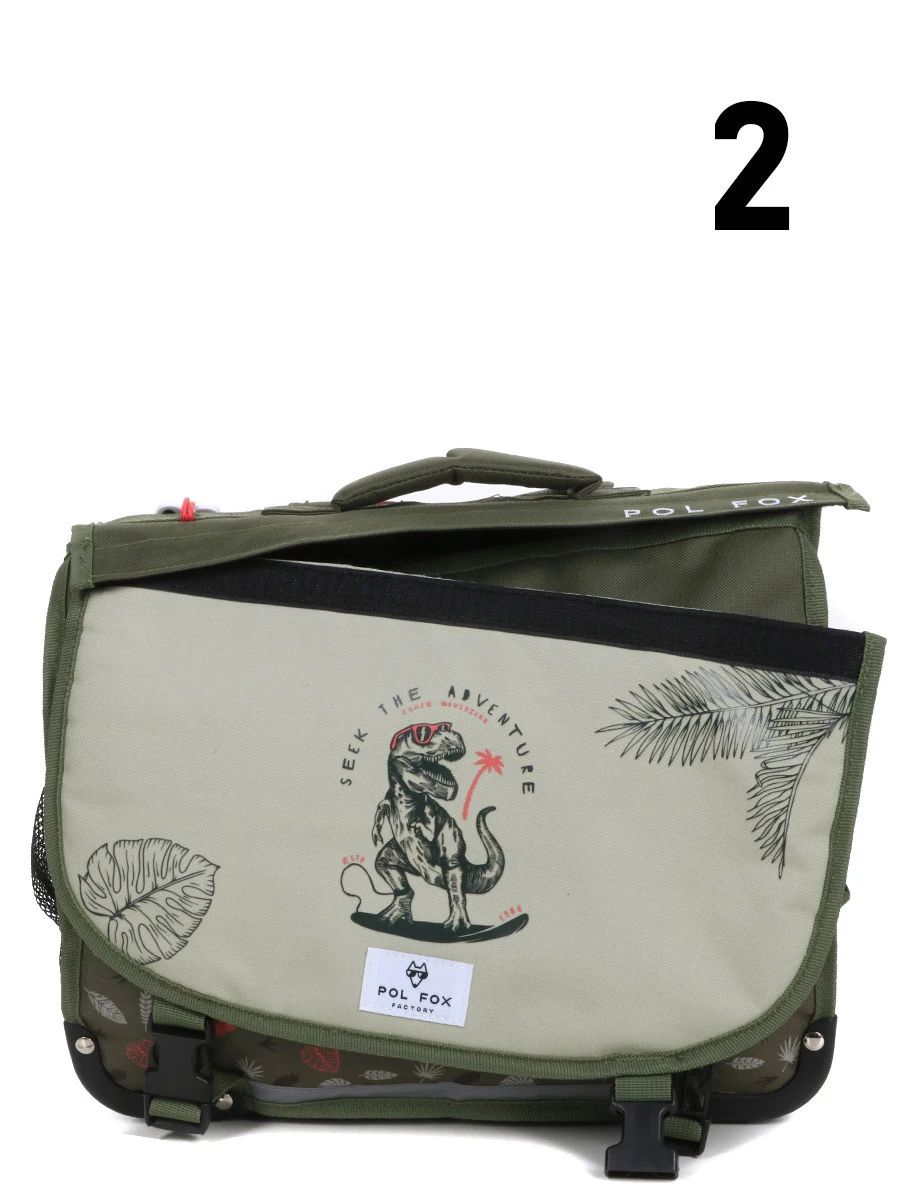 Cartable Réversible Pol Fox Dino Ride 38 Cm 16 Cartable Réversible Pol Fox Dino Ride 38 Cm – Image 14
