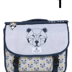 Cartable à Roulettes Réversible Pol Fox Bear 38 Cm -Promos Valise Raffine Magasin cartables scolaires pol fox 842158z