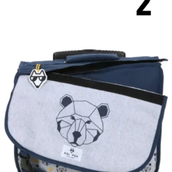 Cartable à Roulettes Réversible Pol Fox Bear 38 Cm -Promos Valise Raffine Magasin cartables scolaires pol fox 842172z