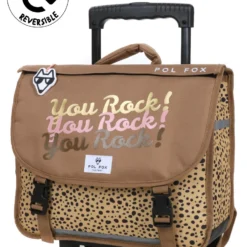 Cartable à Roulettes Réversible Pol Fox You Rock 38 Cm
