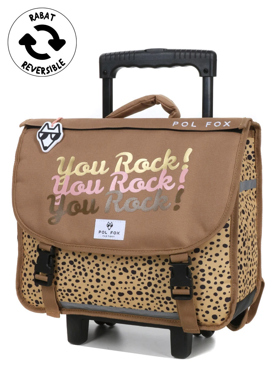 Cartable à Roulettes Réversible Pol Fox You Rock 38 Cm 3 Cartable à Roulettes Réversible Pol Fox You Rock 38 Cm
