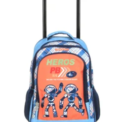 Sac à Dos à Roulettes Poivre Blanc Boy Robot -Promos Valise Raffine Magasin sac dos poivre blanc 782659z